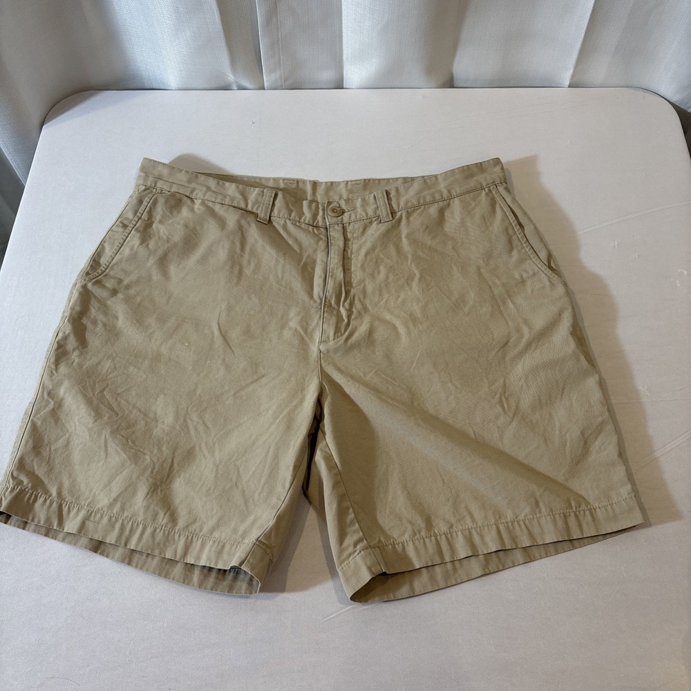 Patagonia Shorts Mens 36 Khaki Organic Cotton Utility Outdoor Hiking Stand Up